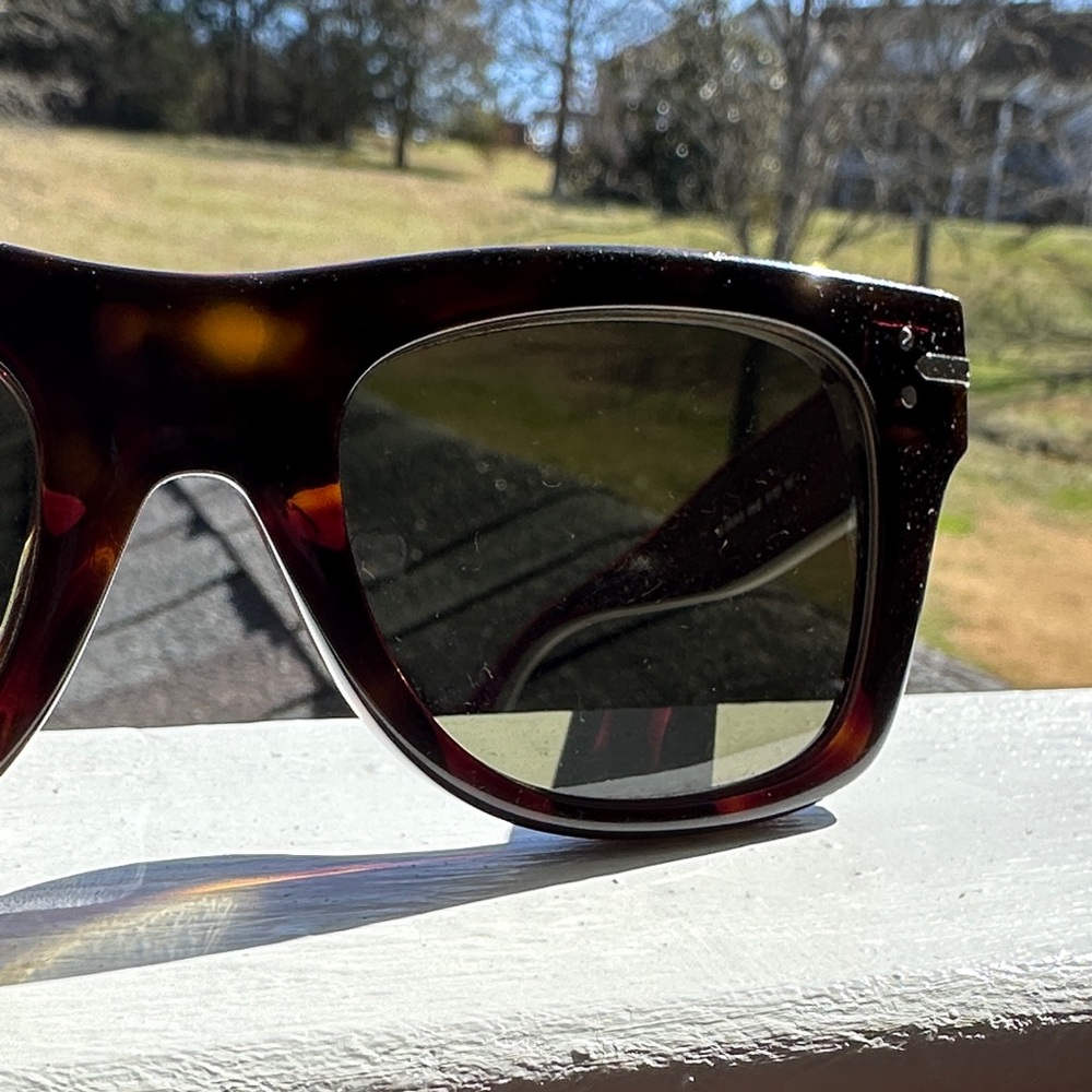 Céline Tortoiseshell Square Sunglasses Brown Italy Designer Classic UV - Picture 4 of 9